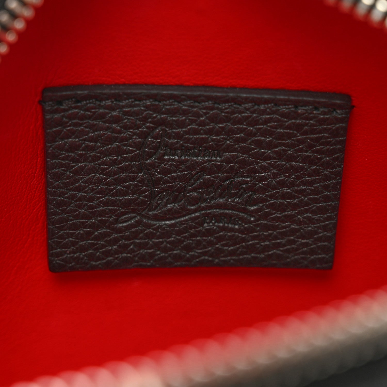 Christian Louboutin Empire Calfskin Mini Rubylou Crossbody Black Red 7 of 10