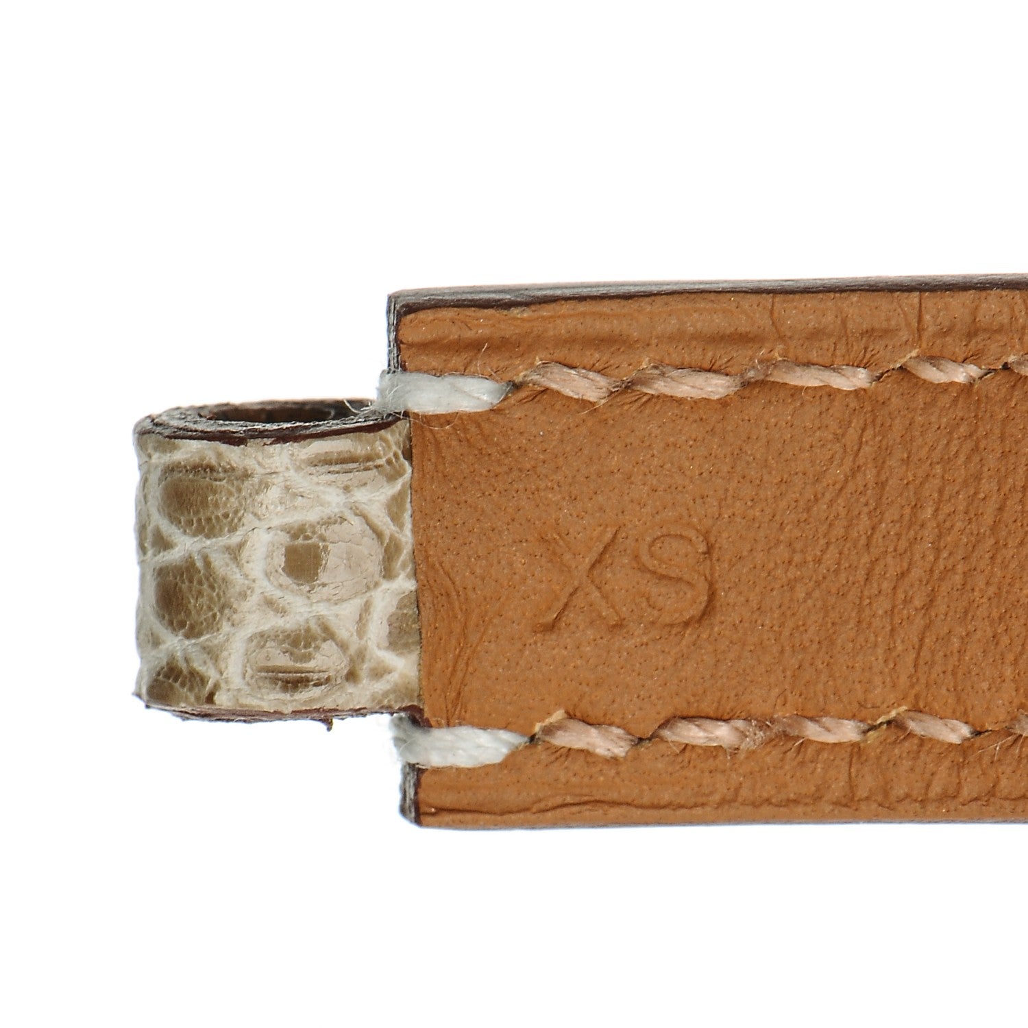 Hermes Lizard Rivale Double Tour Bracelet XS Ficelle 6 of 8