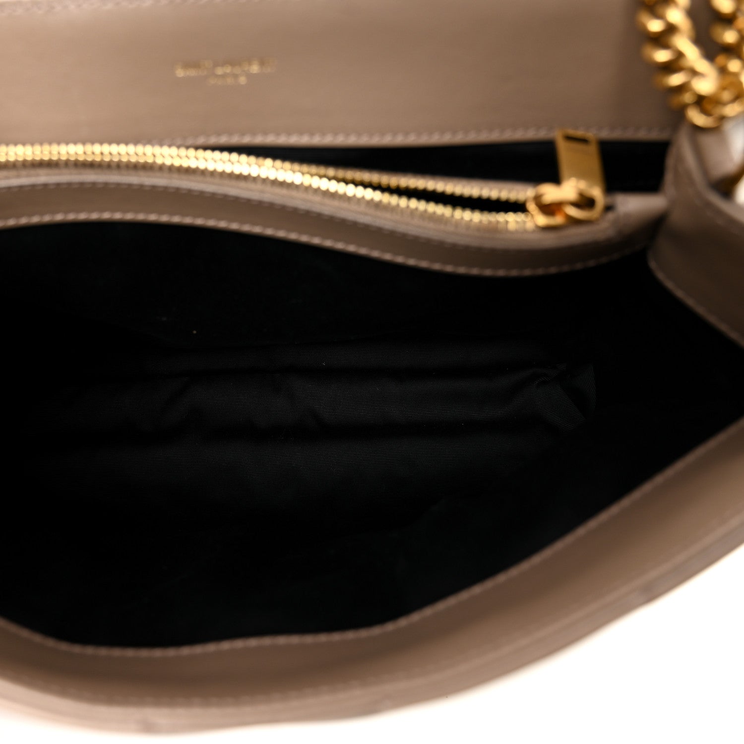 Saint Laurent Calfskin Y Quilted Monogram Medium Loulou Chain Satchel Dark Beige 6 of 11