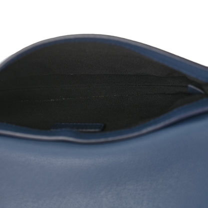 Christian Dior Grained Calfskin Saddle Pouch Blue 5 of 12