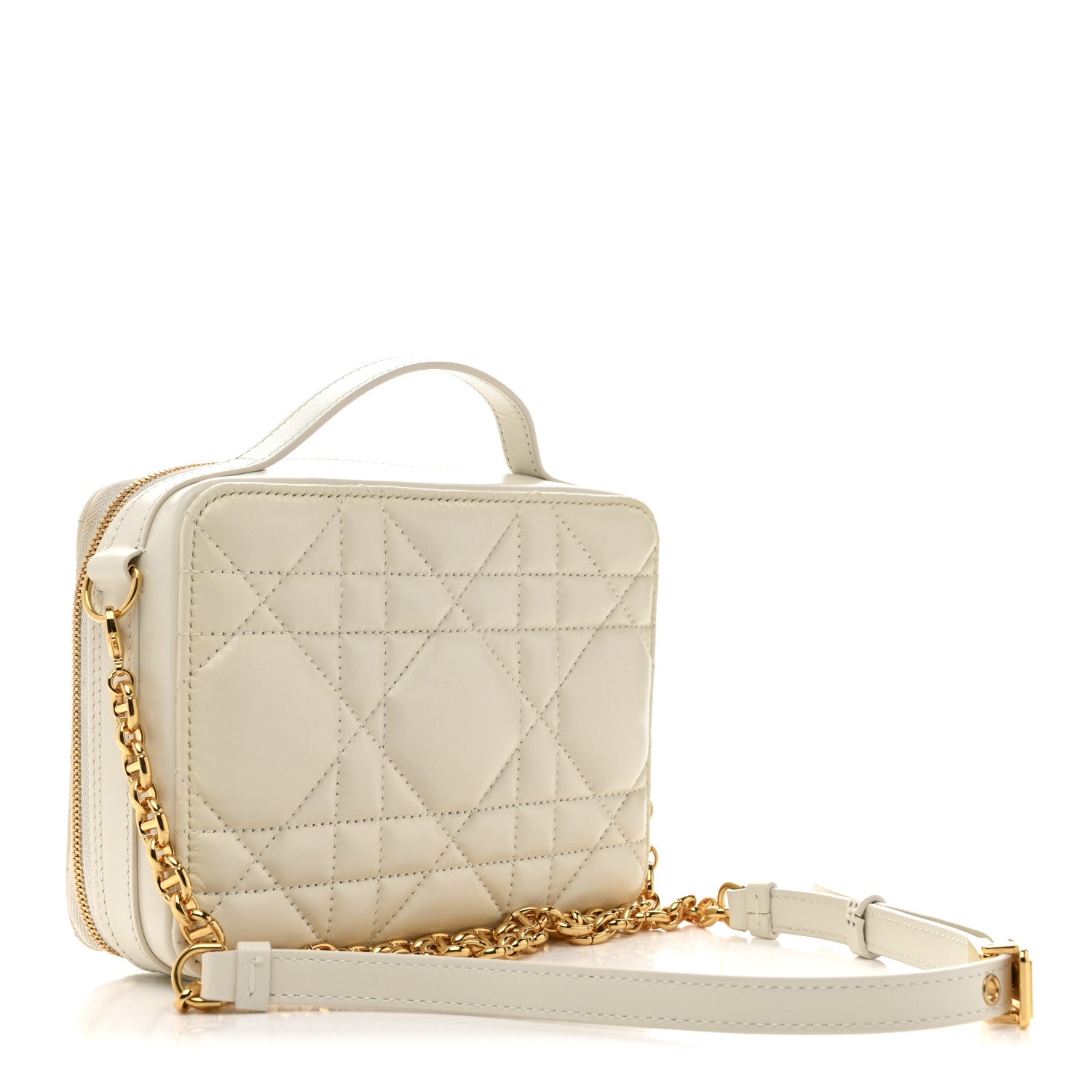 Christian Dior Calfskin Macrocannage Caro Box Bag Latte 3 of 14