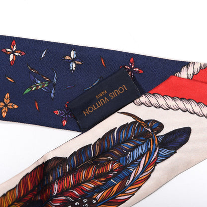 Louis Vuitton Silk Love Birds BB Bandeau Blue 3 of 3
