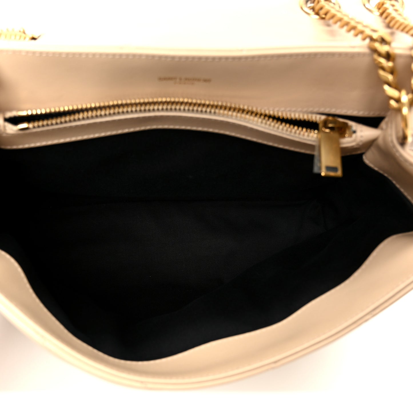 Calfskin Y Quilted Monogram Medium Loulou Chain Satchel Dark Beige