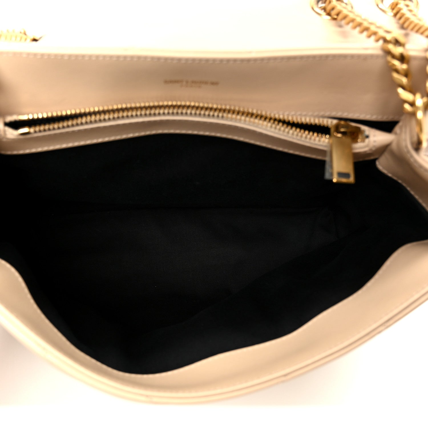 Saint Laurent Calfskin Y Quilted Monogram Medium Loulou Chain Satchel Dark Beige 5 of 11