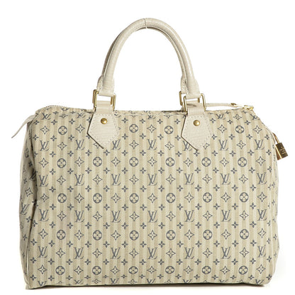 Louis Vuitton Mini Lin Croisette Speedy 30 Blue 1 of 7