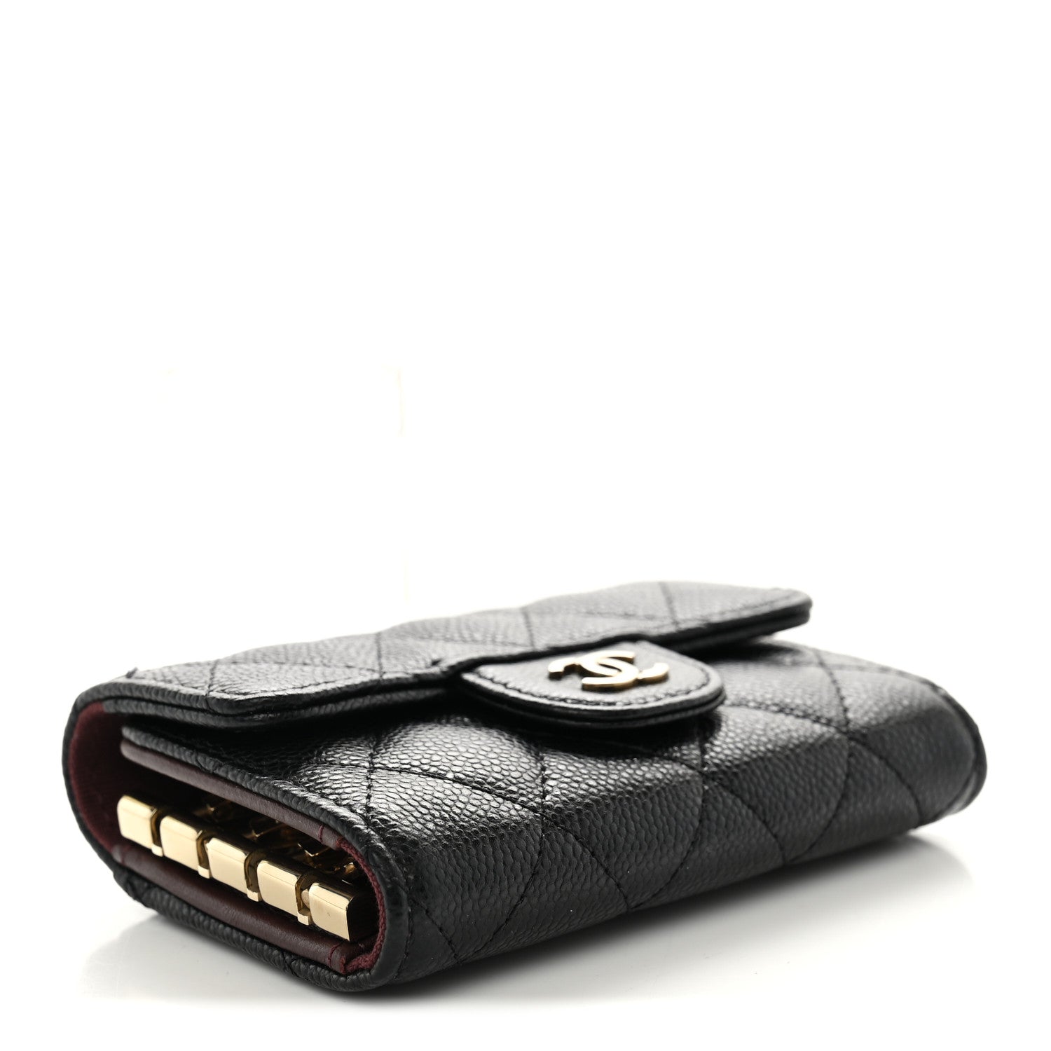 Chanel Caviar Quilted Classic 4 Key Holder Wallet Black 4 of 9