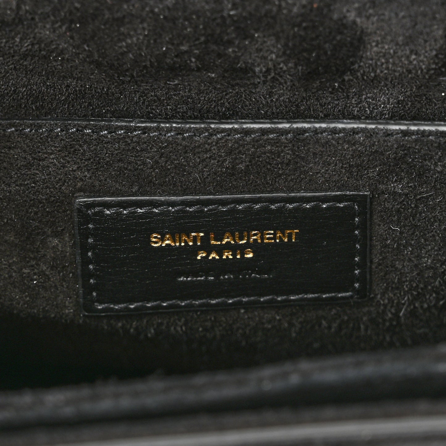 Smooth Calfskin Suede Medium Bellechasse Black