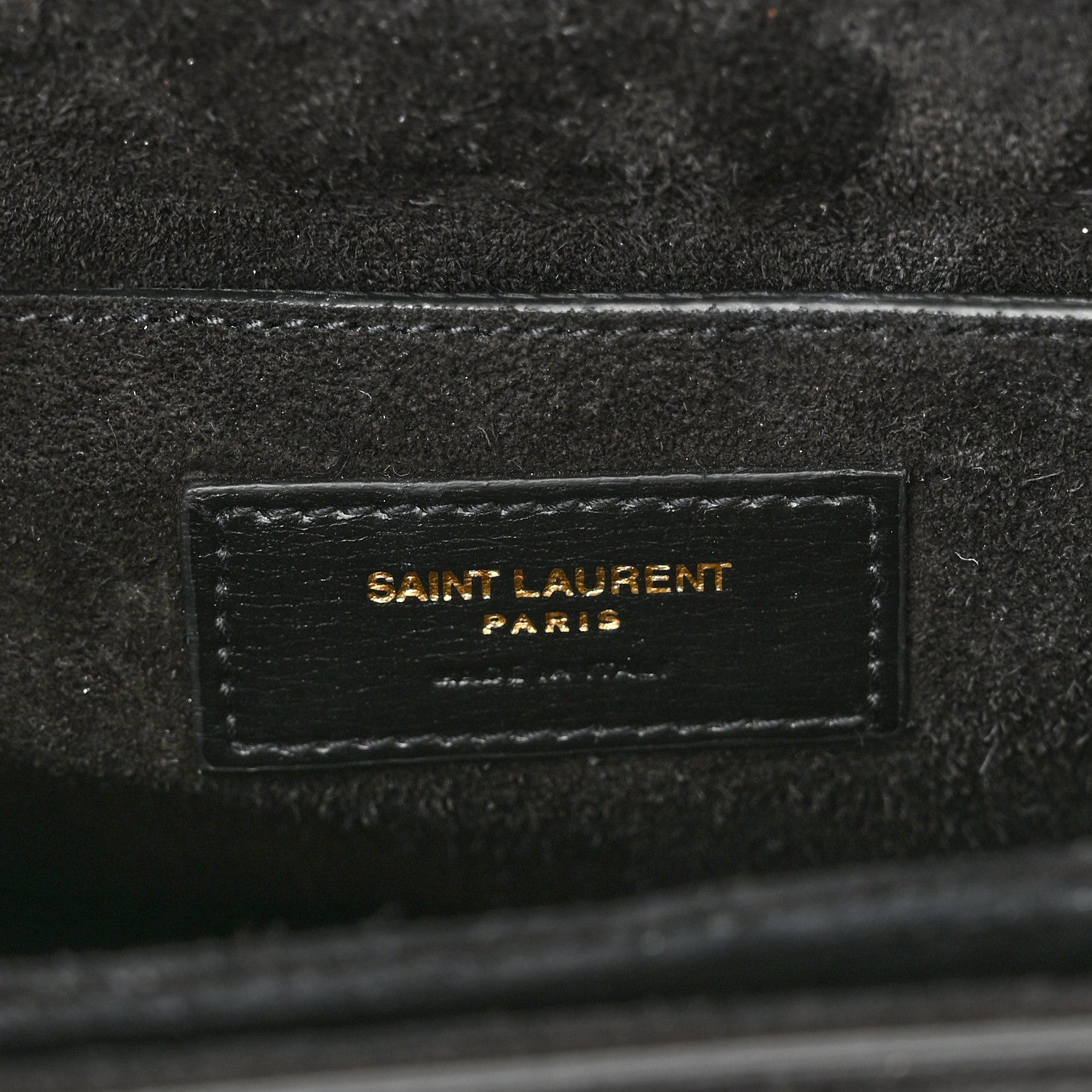 Saint Laurent Smooth Calfskin Suede Medium Bellechasse Black 7 of 14