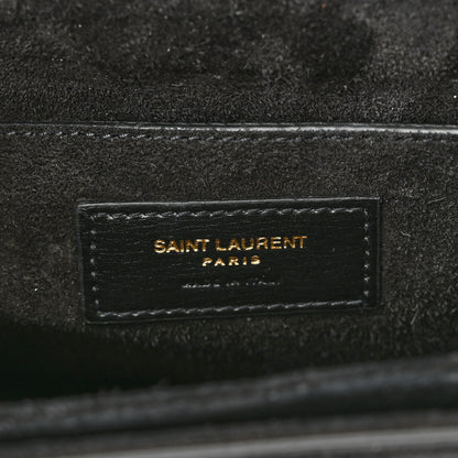 Saint Laurent Smooth Calfskin Suede Medium Bellechasse Black 7 of 14