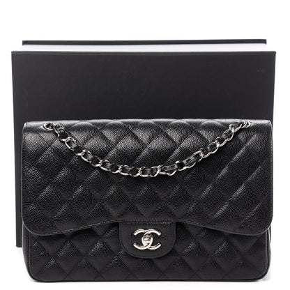 Chanel Caviar Quilted Jumbo Double Flap Black 13 of 13