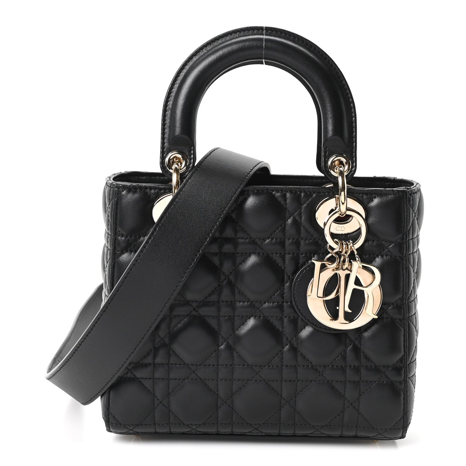 Christian Dior Lambskin Cannage Small My ABCDior Lady Dior Black 1 of 9