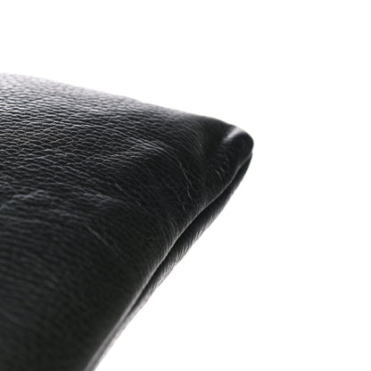 Gucci Pebbled Calfskin Large Bamboo Clutch Black 13 of 15
