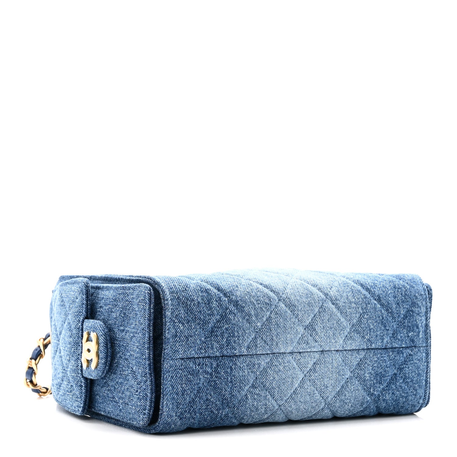 Chanel Washed Denim Quilted Mini Chanel 25 Handbag Blue 4 of 11