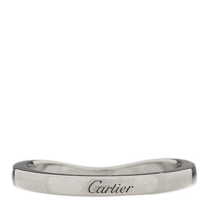 Cartier Platinum Diamond Ballerine Wedding Band Ring 47 4 3 of 6