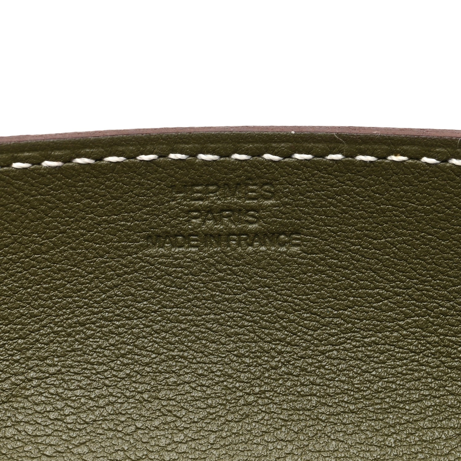 Hermes Taurillon Clemence Swift Mini Mises et Relances Change Tray Vert Veronese Fauve 4 of 5