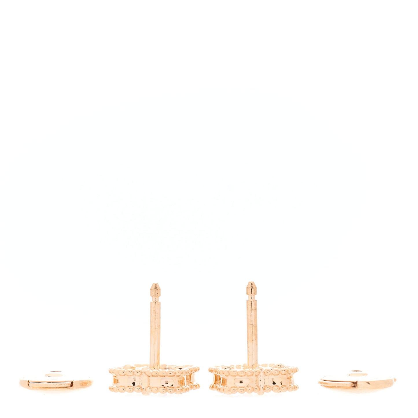 18K Rose Gold Carnelian Sweet Alhambra Earrings