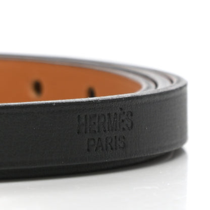 Hermes Chamonix Hapi 3MM Triple Tour Wrap Bracelet T1 Black 5 of 6