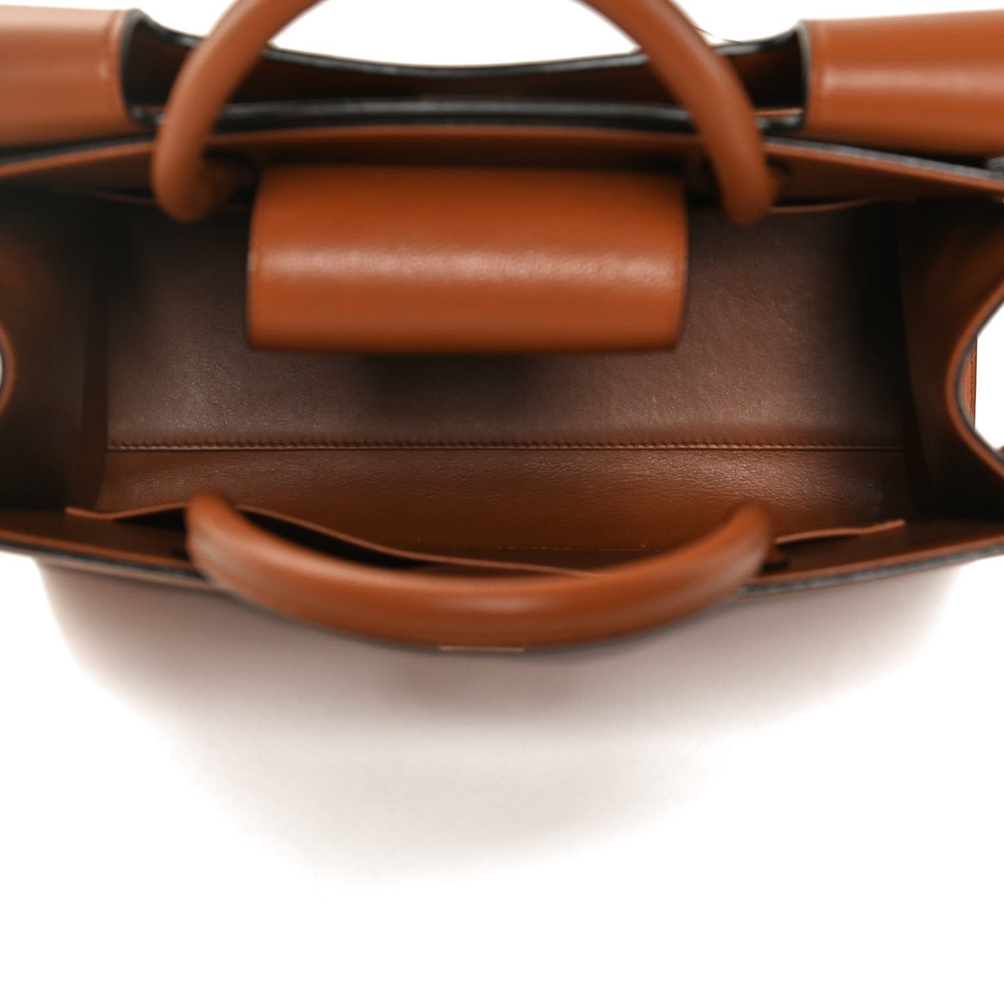 Grained Calfskin Medium Diorever Flap Brown