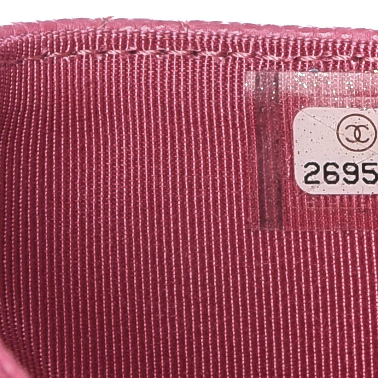 Chanel Caviar Quilted Flap Card Holder Wallet Pink 8 of 9