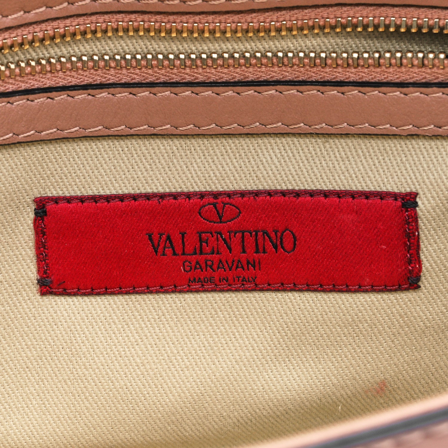 Valentino Garavani Vitello Small Glam Lock Rockstud Flap Soft Noisette 8 of 9