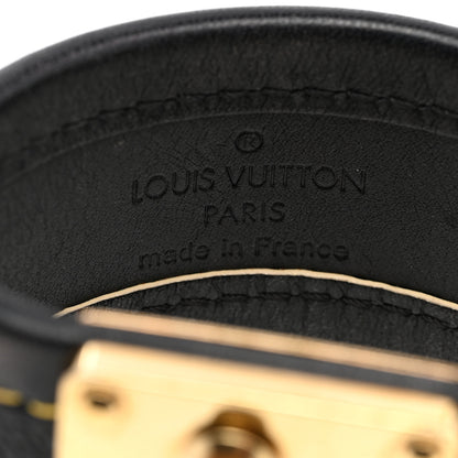 Louis Vuitton Chèvre Suhali S Lock Bracelet Black 4 of 4