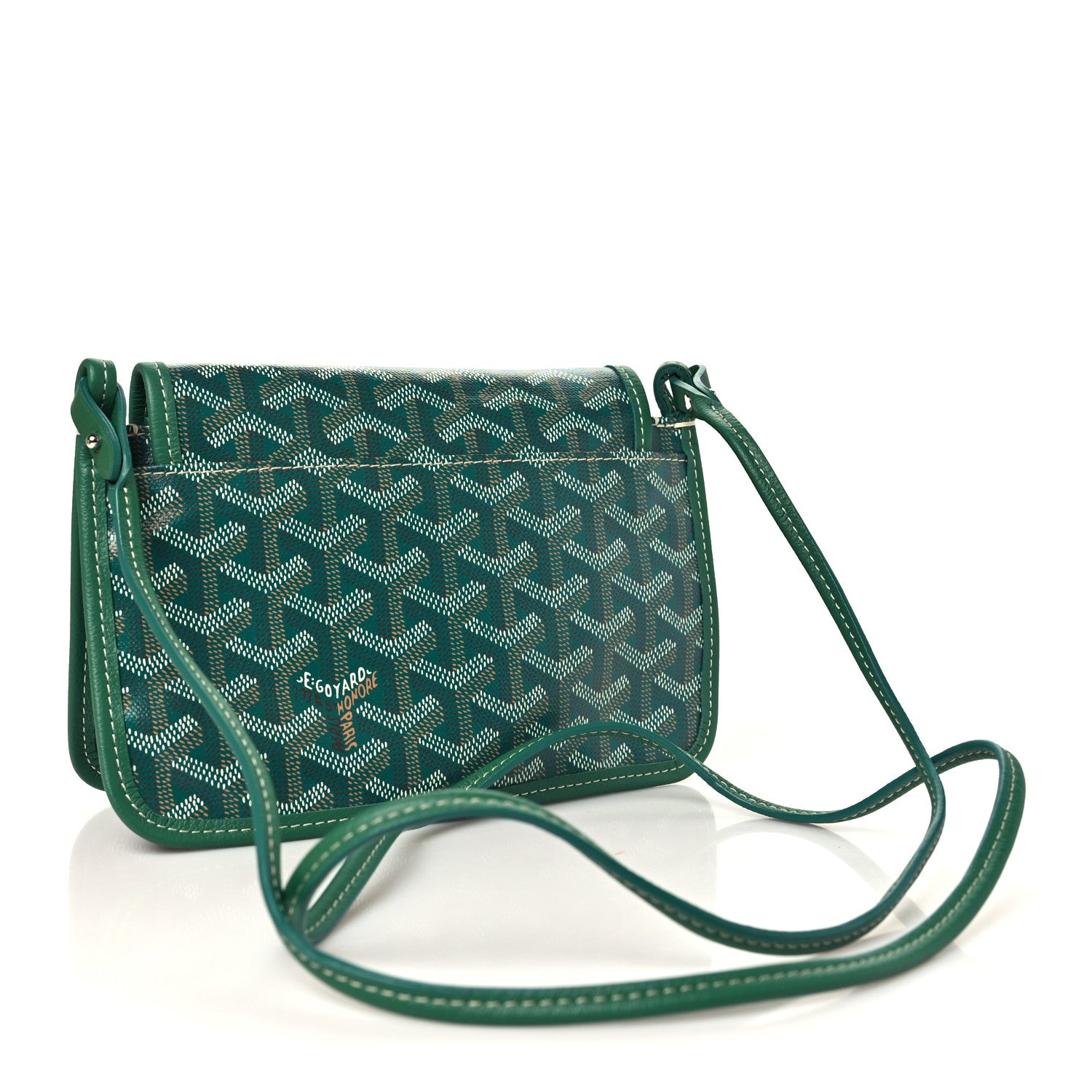 Goyard Goyardine Coeur Plumet Wallet Clutch Green 2 of 8