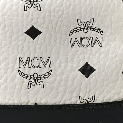 MCM Visetos Side Stud X-Mini Stark Bebe Boo Backpack White 13 of 14