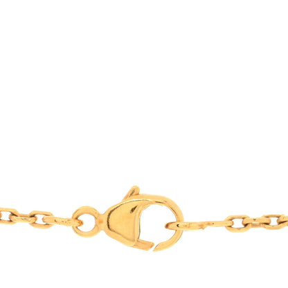Hermes Lacquered Gold Pop H Pendant Necklace White 3 of 3