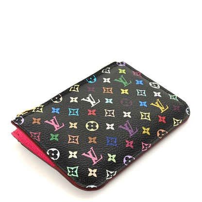 Louis Vuitton Monogram Multicolor Key Pouch Black Grenade 4 of 9