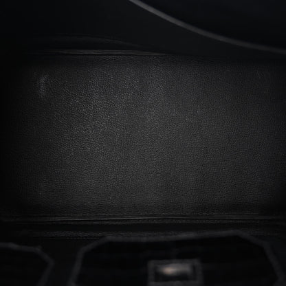 Hermes Shiny Porosus Crocodile Birkin 35 Black 5 of 17