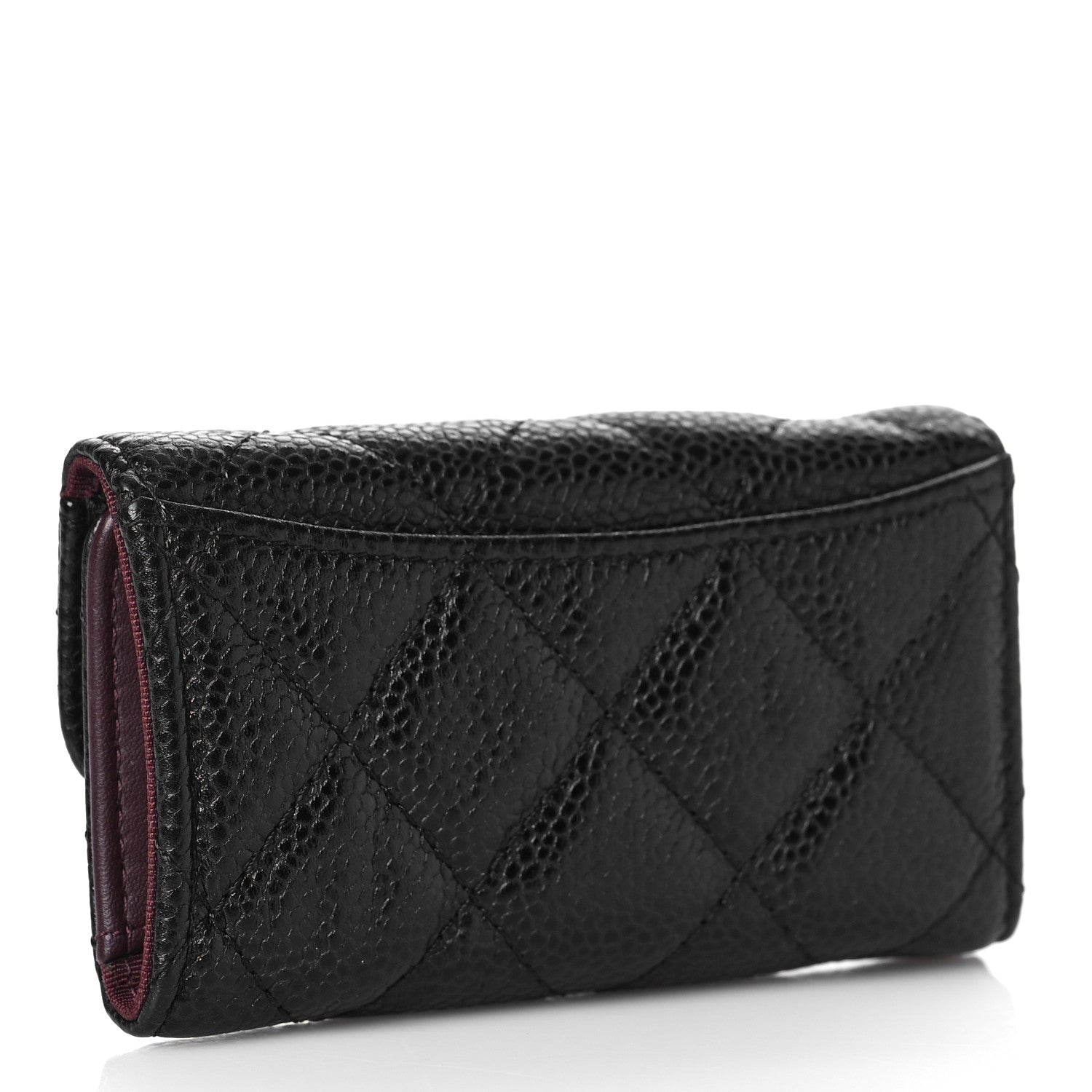 Chanel Caviar Quilted 6 Key Holder Black 3 of 12