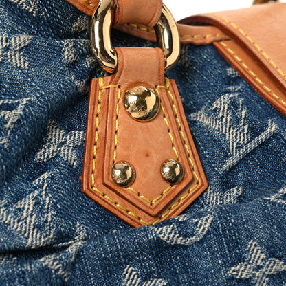 Louis Vuitton Monogram Denim Pleaty Blue 10 of 17