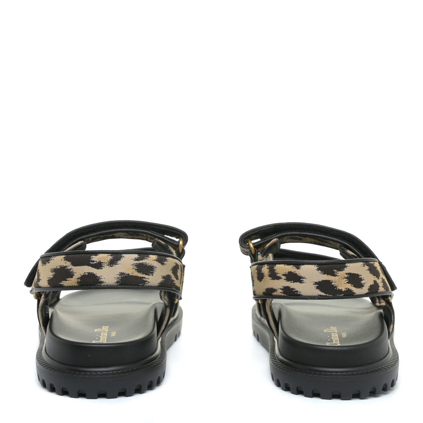 Technical Fabric Mizza Print DiorAct Sandals 41.5 Beige Multicolor
