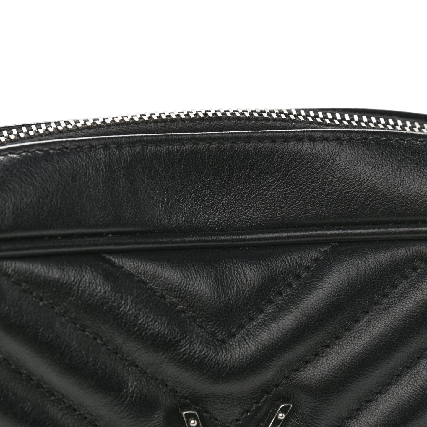 Calfskin Matelasse Monogram Lou Camera Bag Black