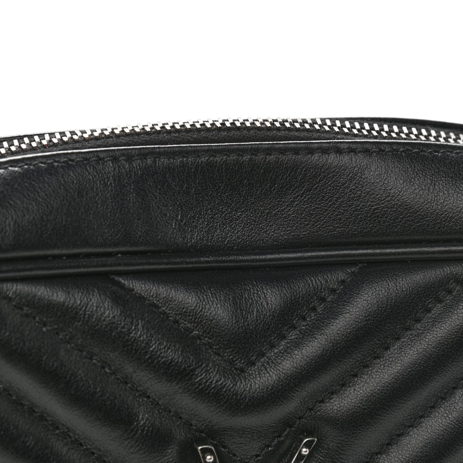 Saint Laurent Calfskin Matelasse Monogram Lou Camera Bag Black 11 of 11