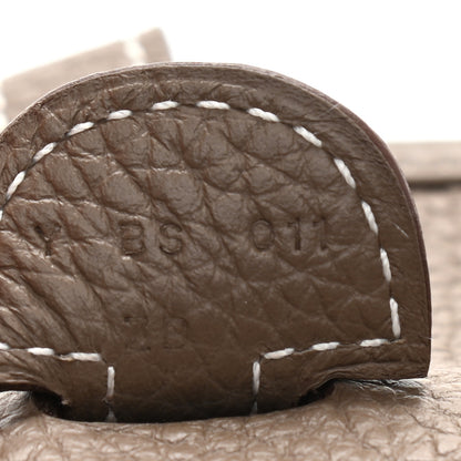 Hermes Taurillon Clemence Evelyne III PM Etoupe 7 of 9