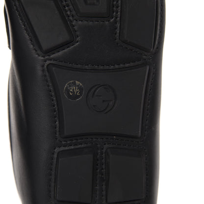 Gucci Velvety Calfskin Web Mens Noel Driver Loafers 8.5 Black 8 of 10