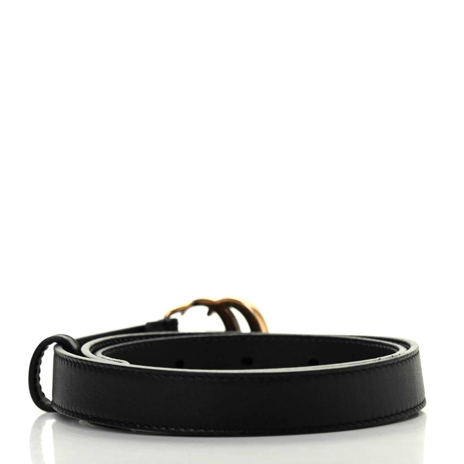 Gucci Calfskin Double G 20mm Belt 70 28 Black 2 of 5