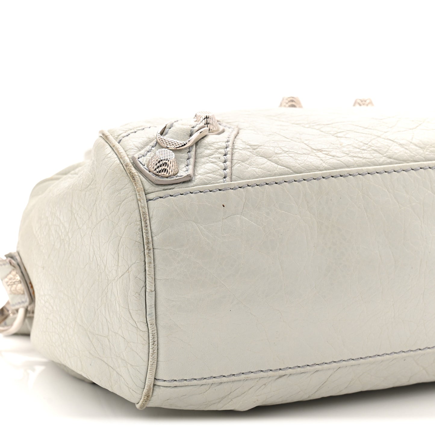 Agneau Giant 12 Silver Hardware Mini Twiggy Gris Glace