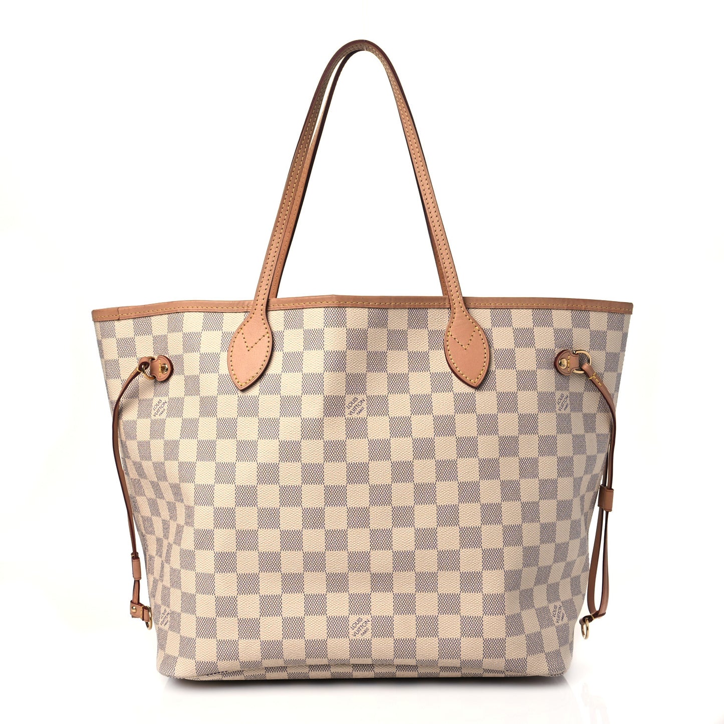 Damier Azur Neo Neverfull MM Rose Ballerine