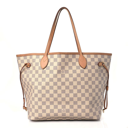 Louis Vuitton Damier Azur Neo Neverfull MM Rose Ballerine 3 of 12