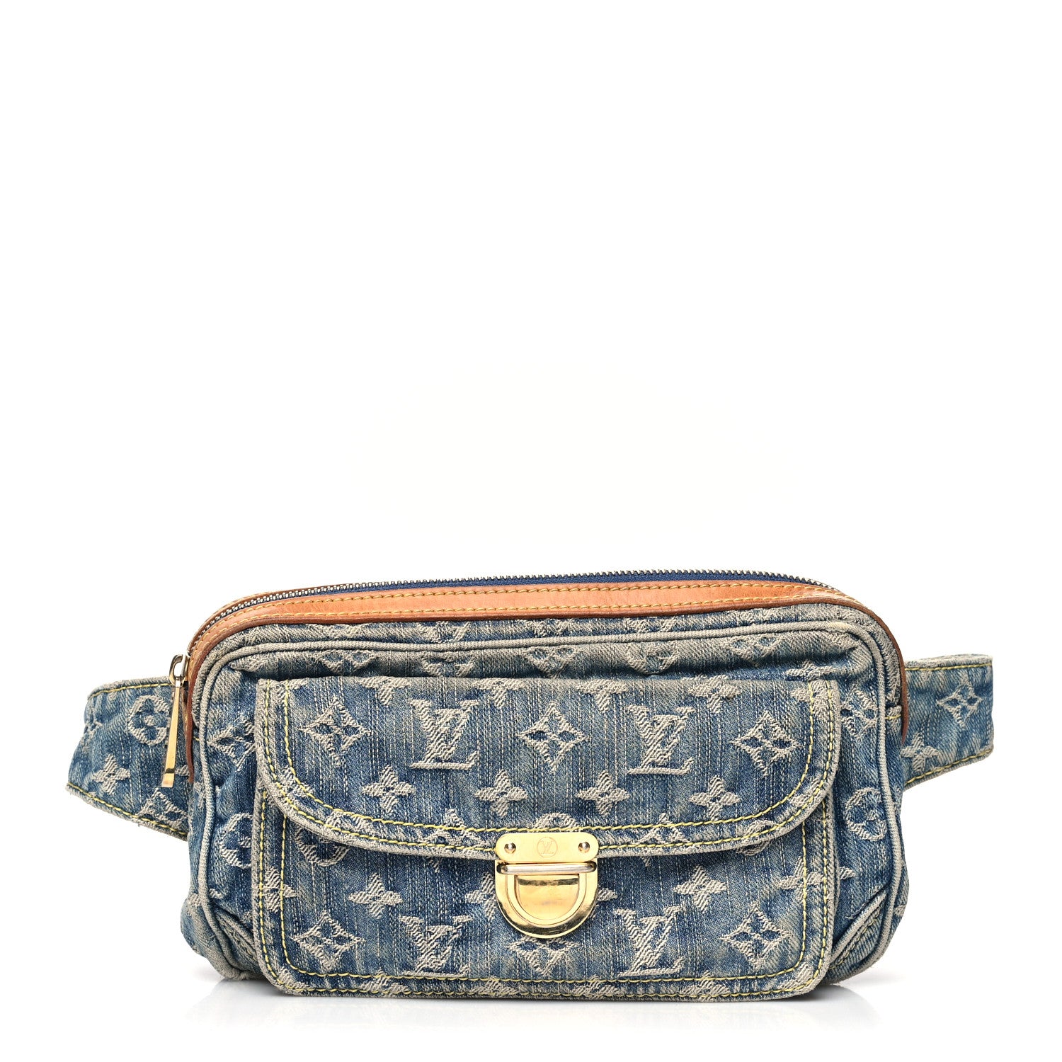 Louis Vuitton Monogram Denim Bum Bag Blue 1 of 15