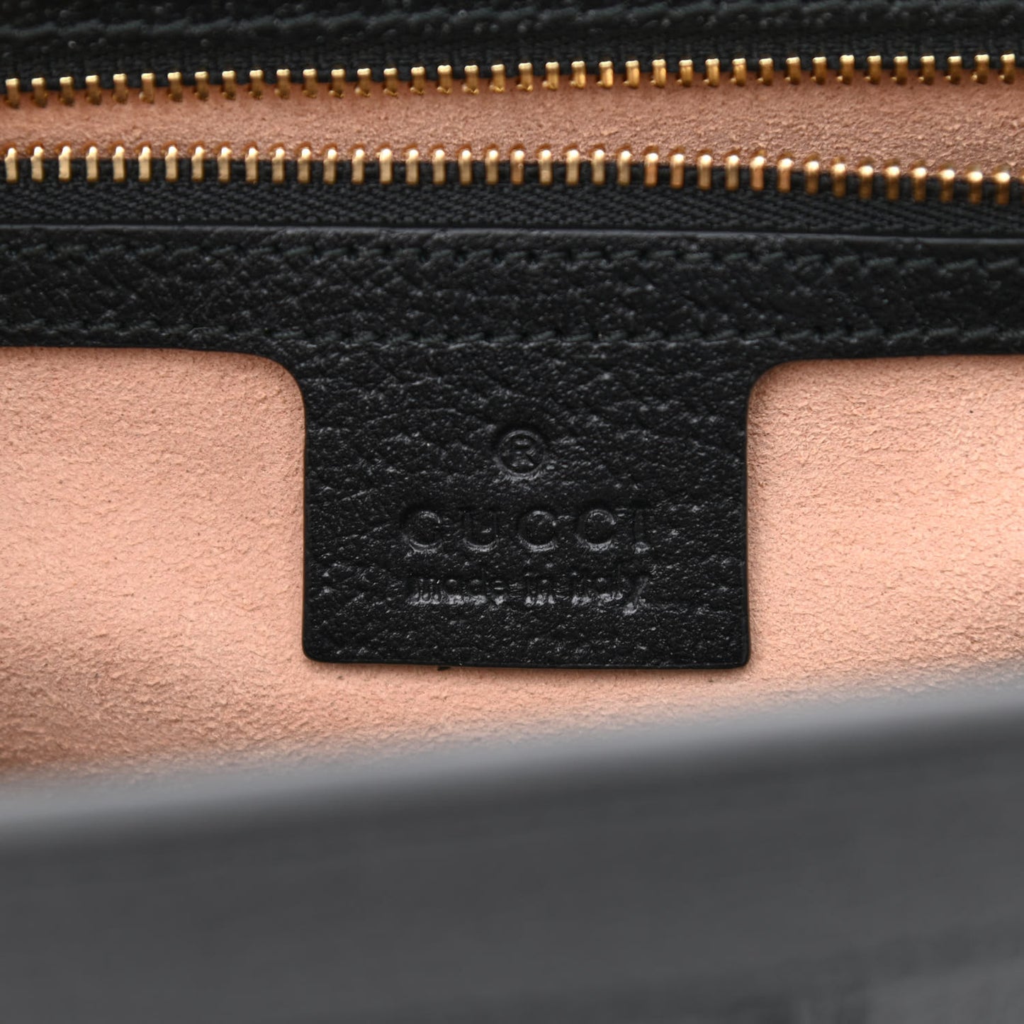 Textured Calfskin Web Medium Ophidia Chain Shoulder Bag Black