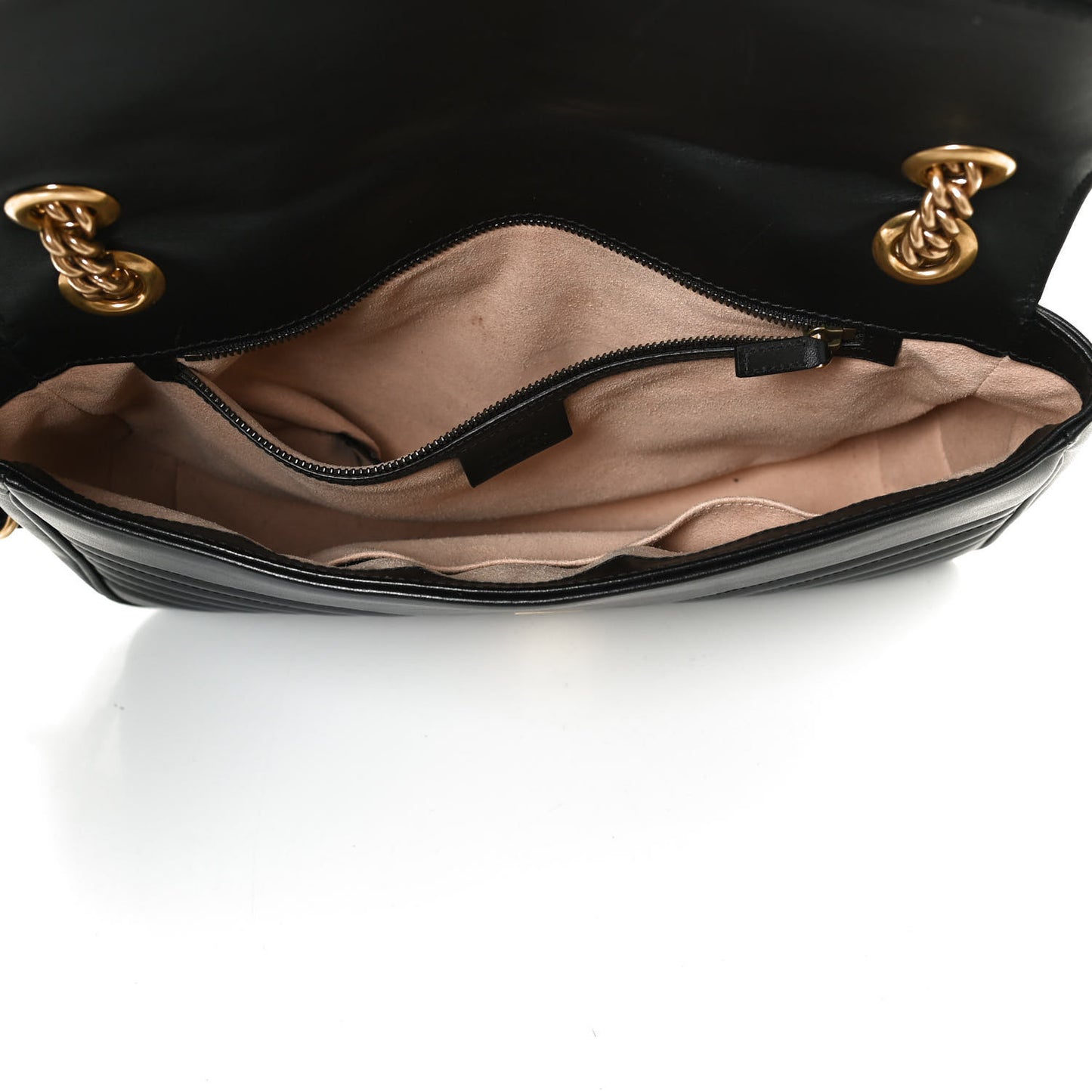 Calfskin Matelasse Medium GG Marmont Shoulder Bag Black