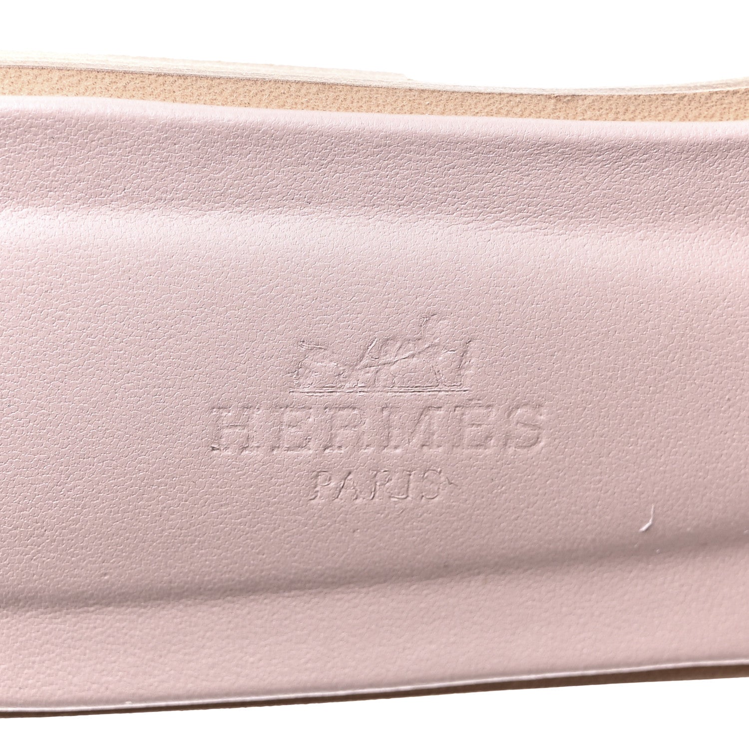 Hermes Epsom Oran Sandals 37 Rose Porcelaine 6 of 9