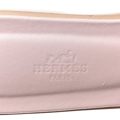 Hermes Epsom Oran Sandals 37 Rose Porcelaine 6 of 9