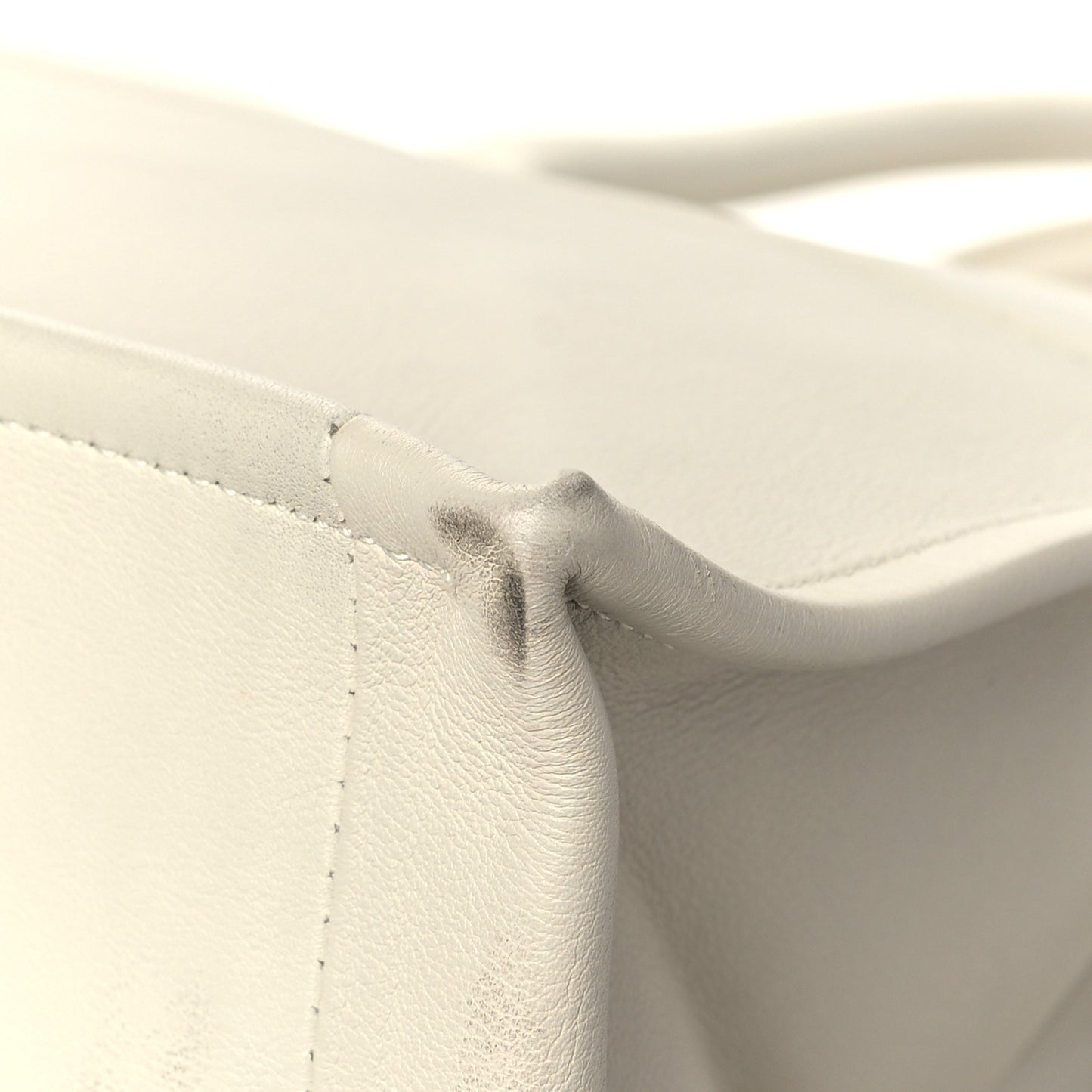 Calfskin Large Surrealism Book Tote Ivory