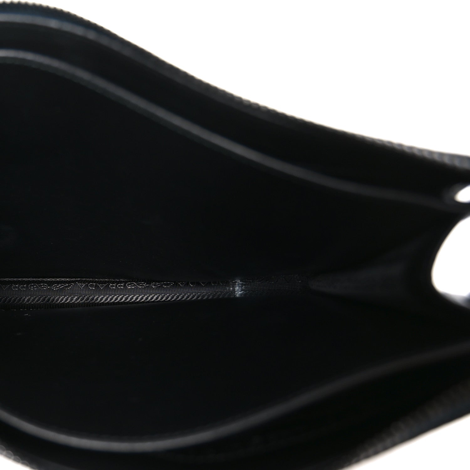 Prada Vitello City Wristlet Pouch Black 9 of 18