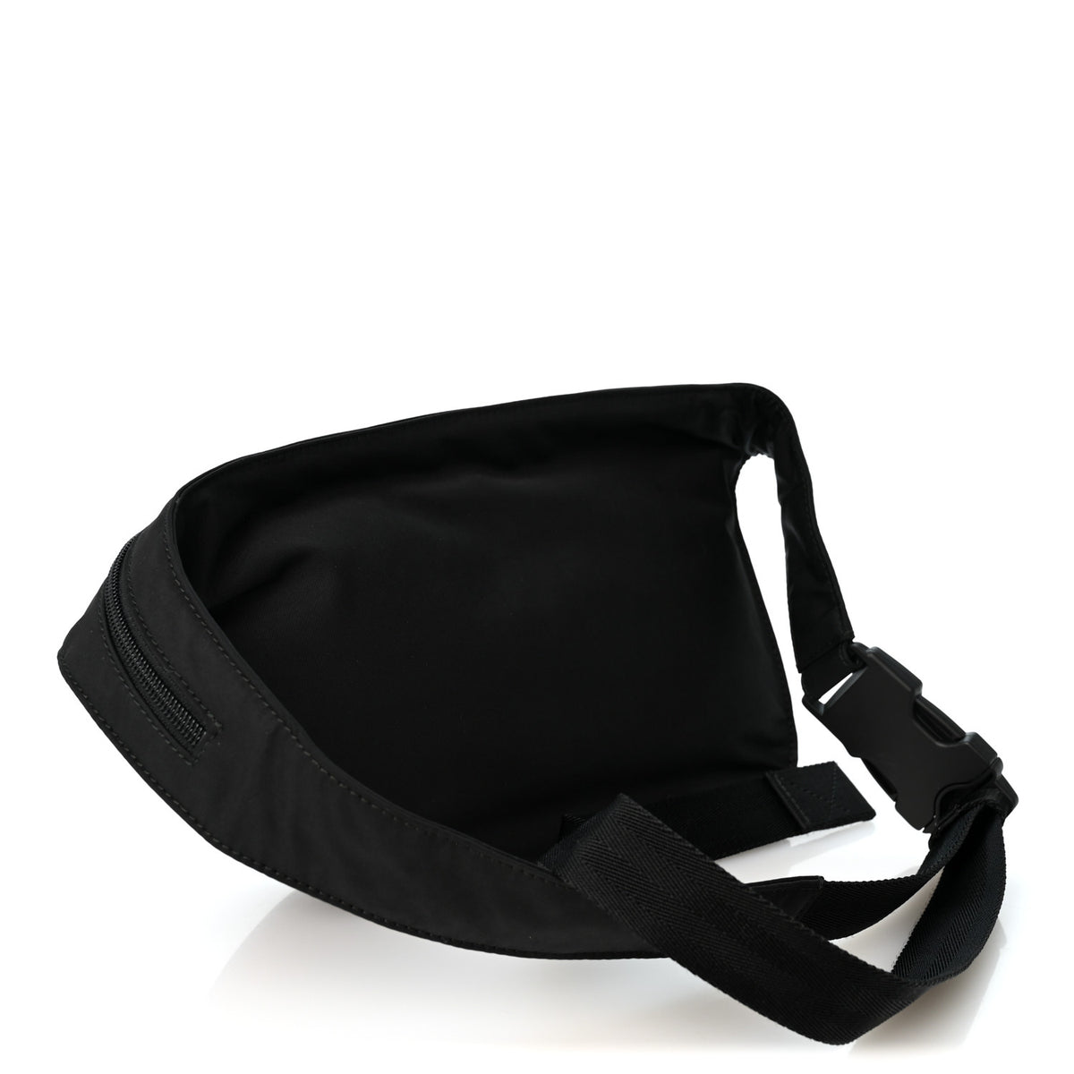 Nylon Shield Mens Belt Bag Black