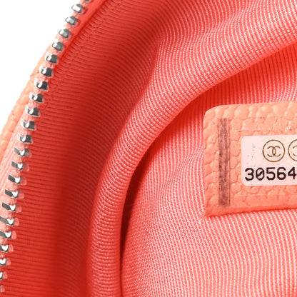 Chanel Caviar Quilted Small Cosmetic Case Coral 7 of 8
